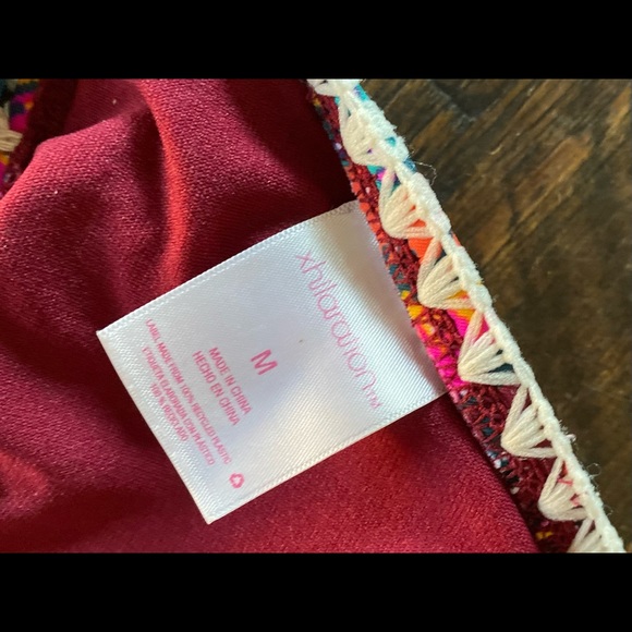 3/$15 🥳 Xhilaration floral embroidered triangle bikini top - Picture 8 of 12